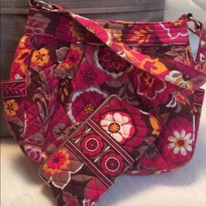 Vera Bradley Carnaby Handbag with matching wallet
